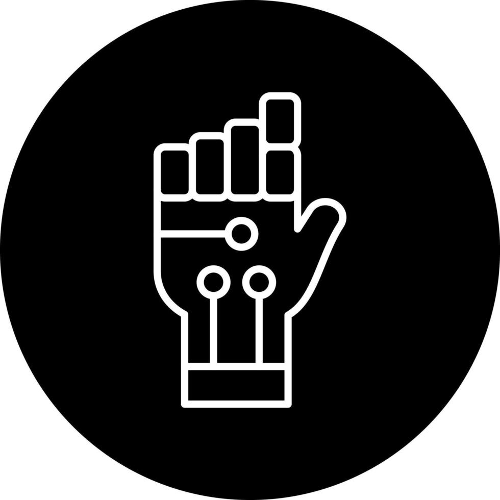 Robot Hand Vector Icon Style