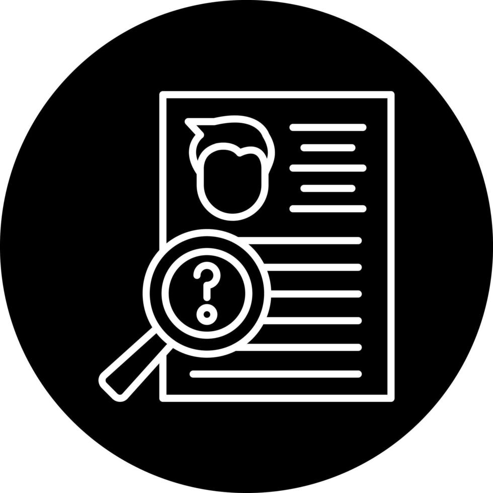 Background Check Vector Icon Style