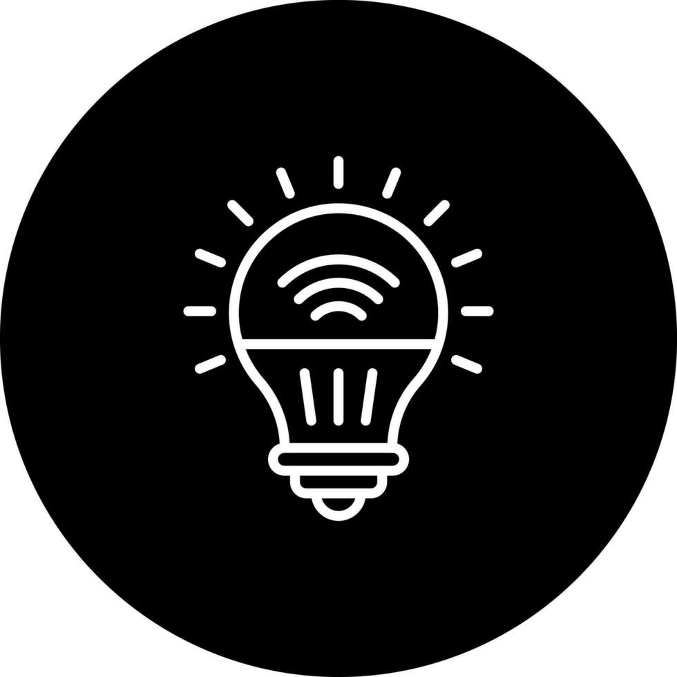 smart bulb Vector Icon Style
