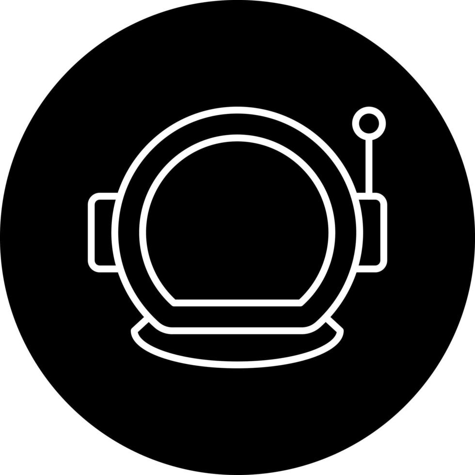 astronauta casco vector icono estilo