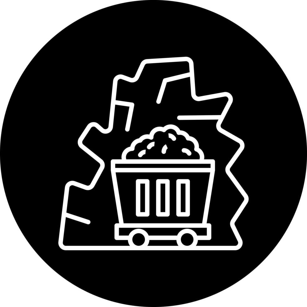 Desert Mine Vector Icon Style