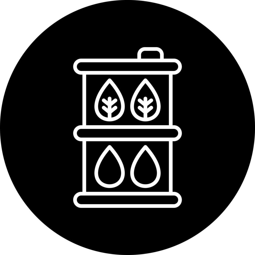 Biofuel Barrell Vector Icon Style