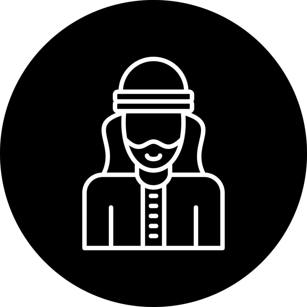 Male Bedouin Vector Icon Style