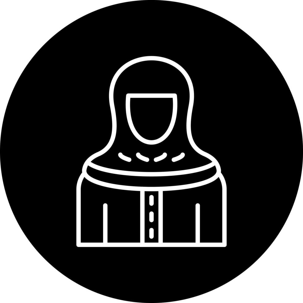 hembra beduino vector icono estilo