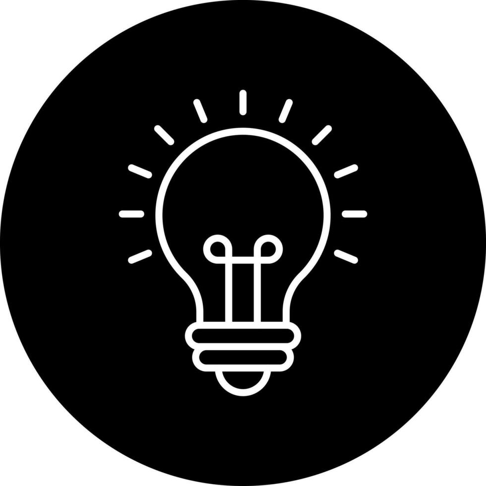 Light Bulb Vector Icon Style