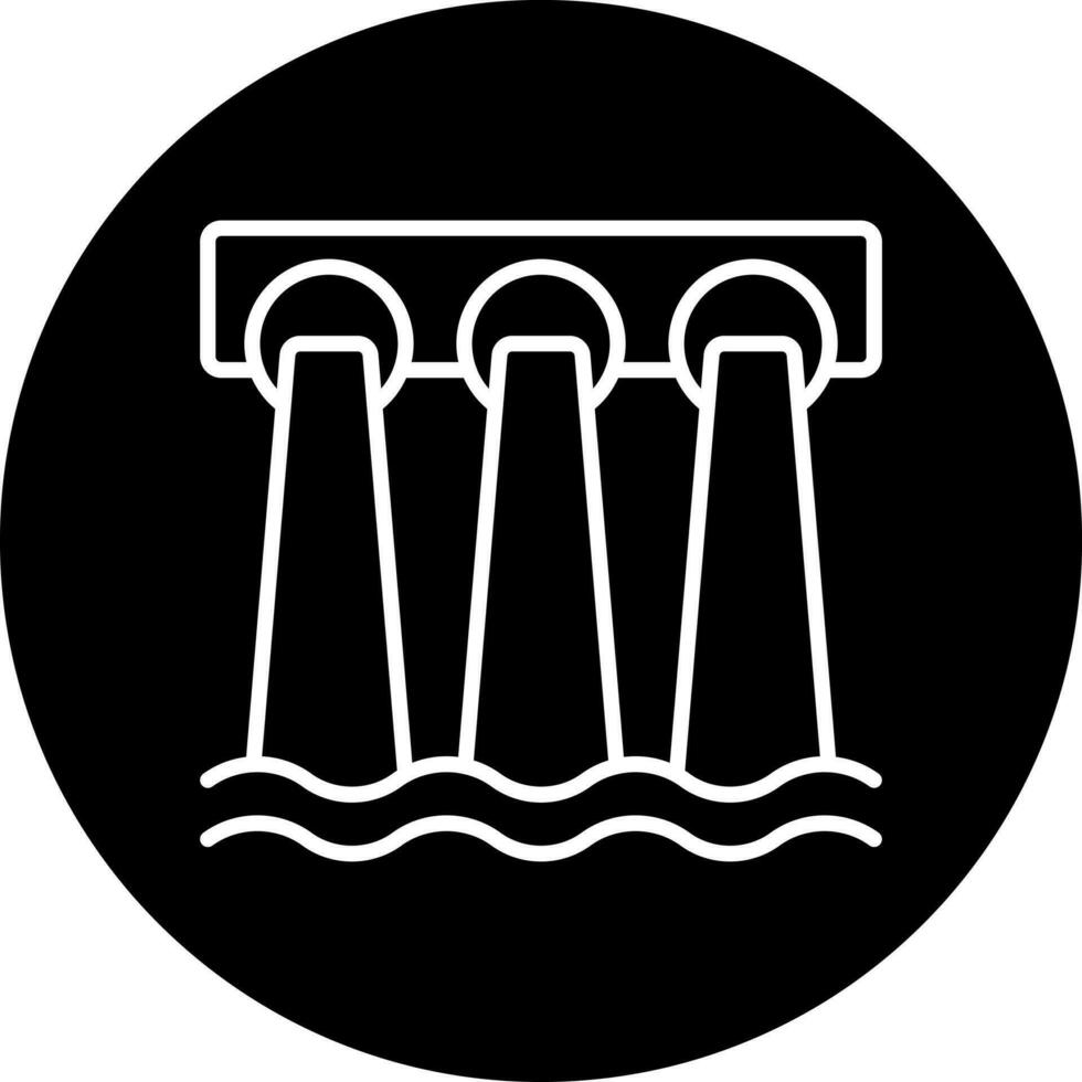 Dam Vector Icon Style