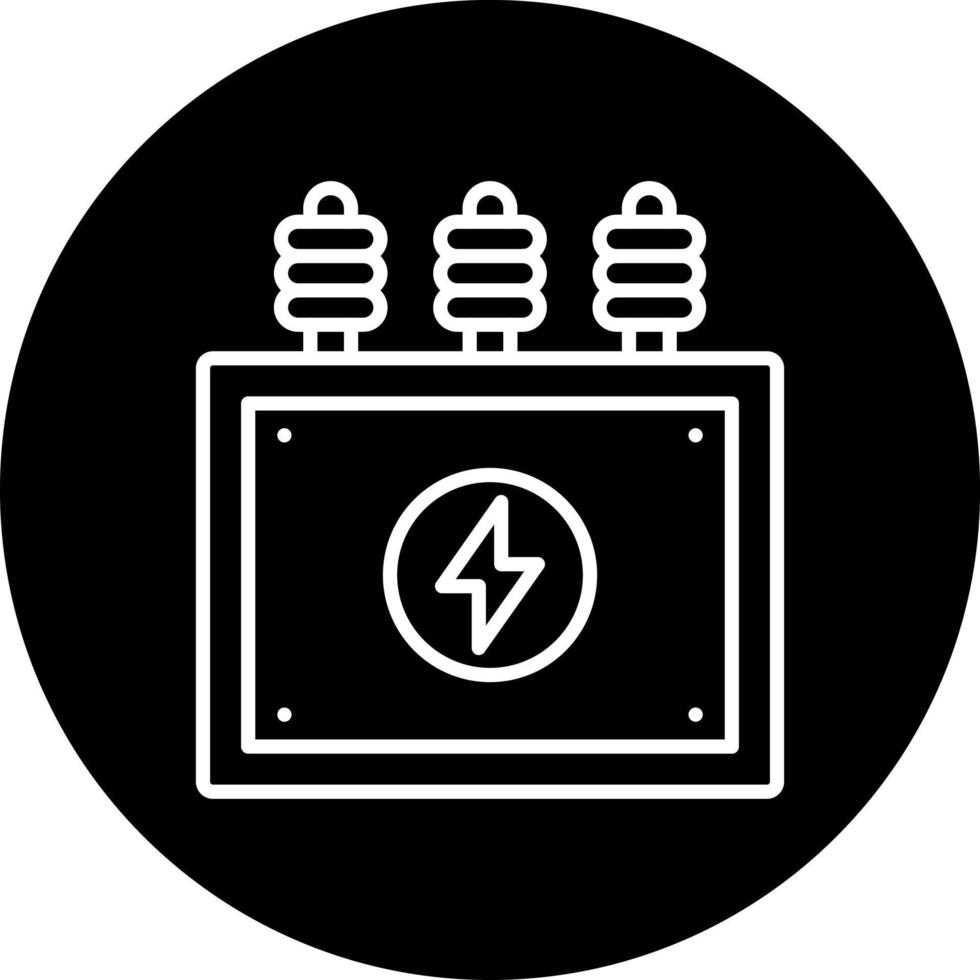 Power Transformer Vector Icon Style