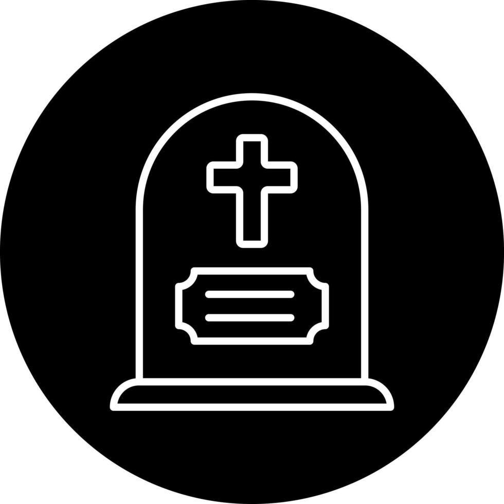 lápida sepulcral vector icono estilo