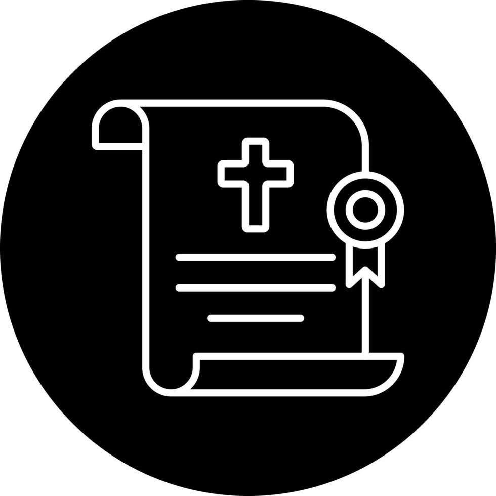 muerte certificado vector icono estilo