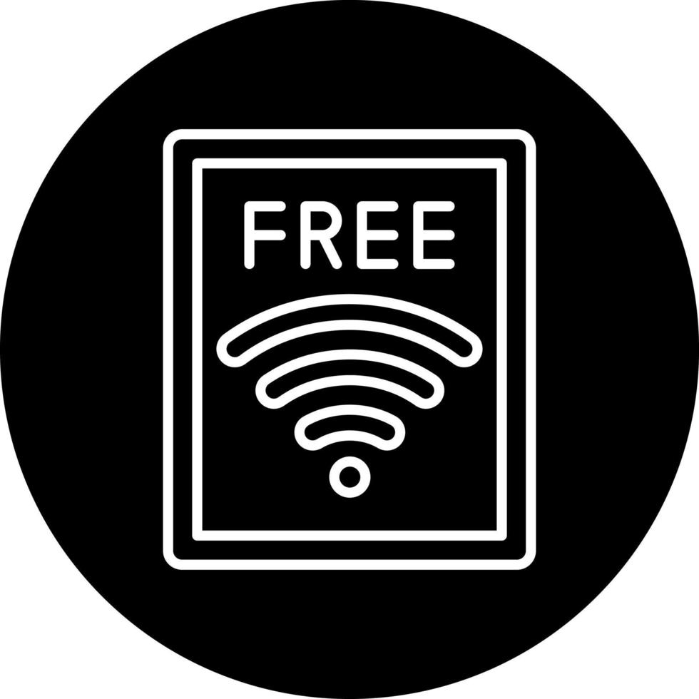 gratis Wifi vector icono estilo