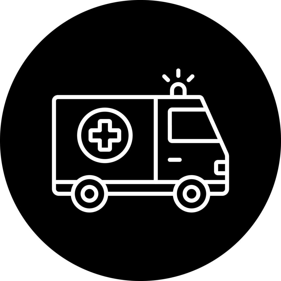 Ambulance Vector Icon Style