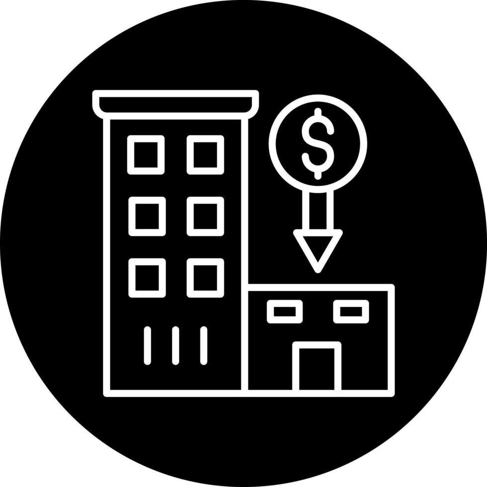 Hotel Cost Vector Icon Style