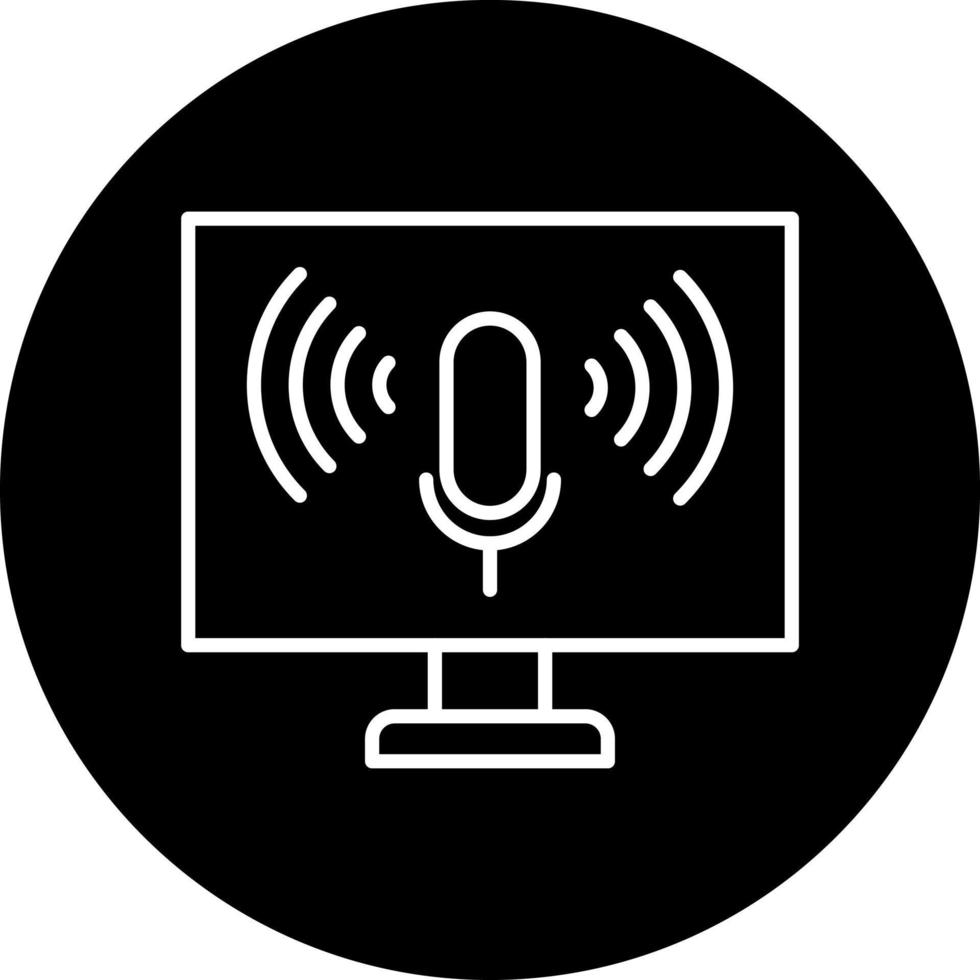 Voice Control Vector Icon Style