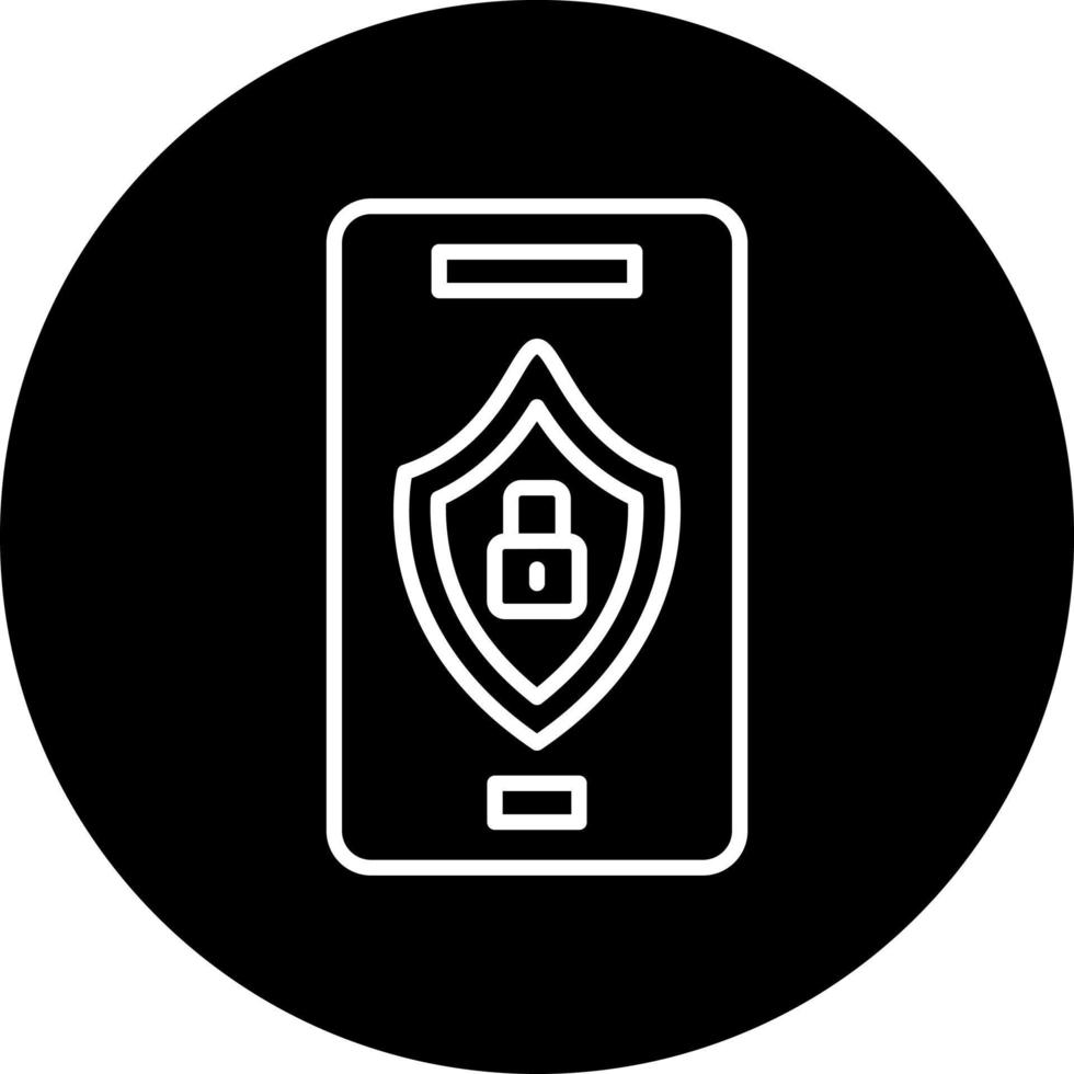 Mobile Security Vector Icon Style