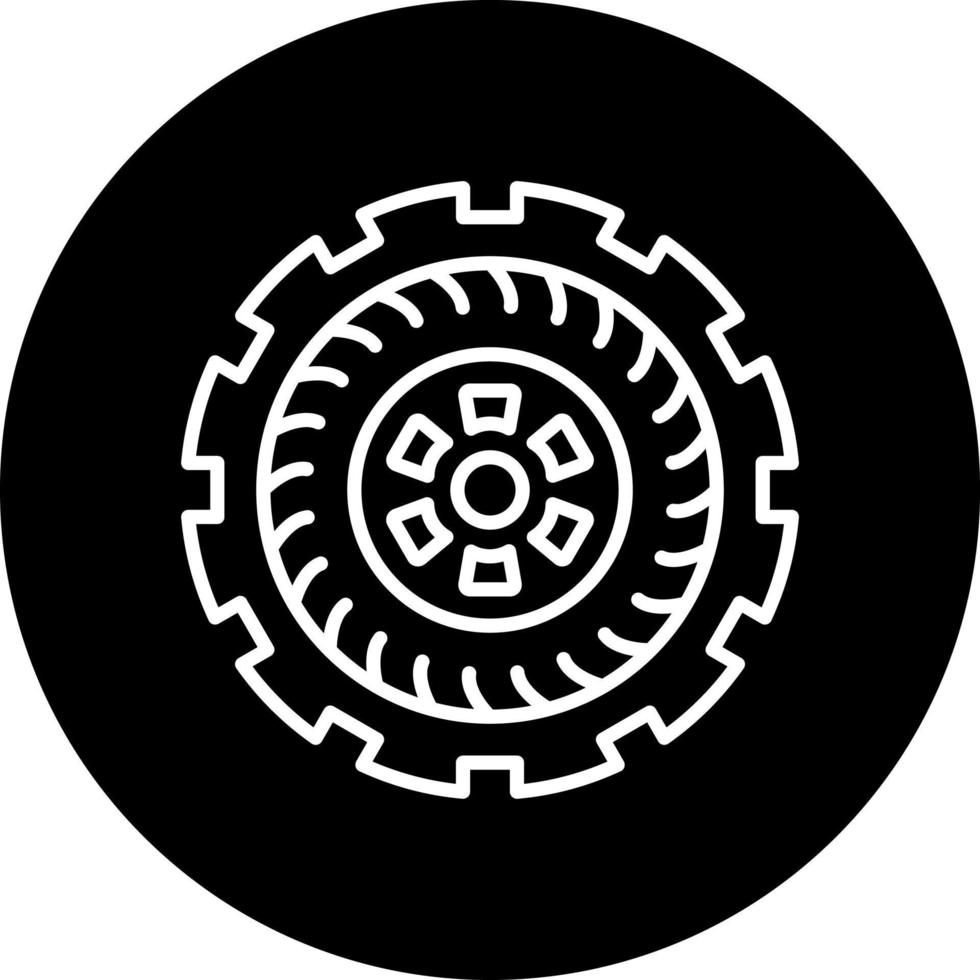 Tire Vector Icon Style