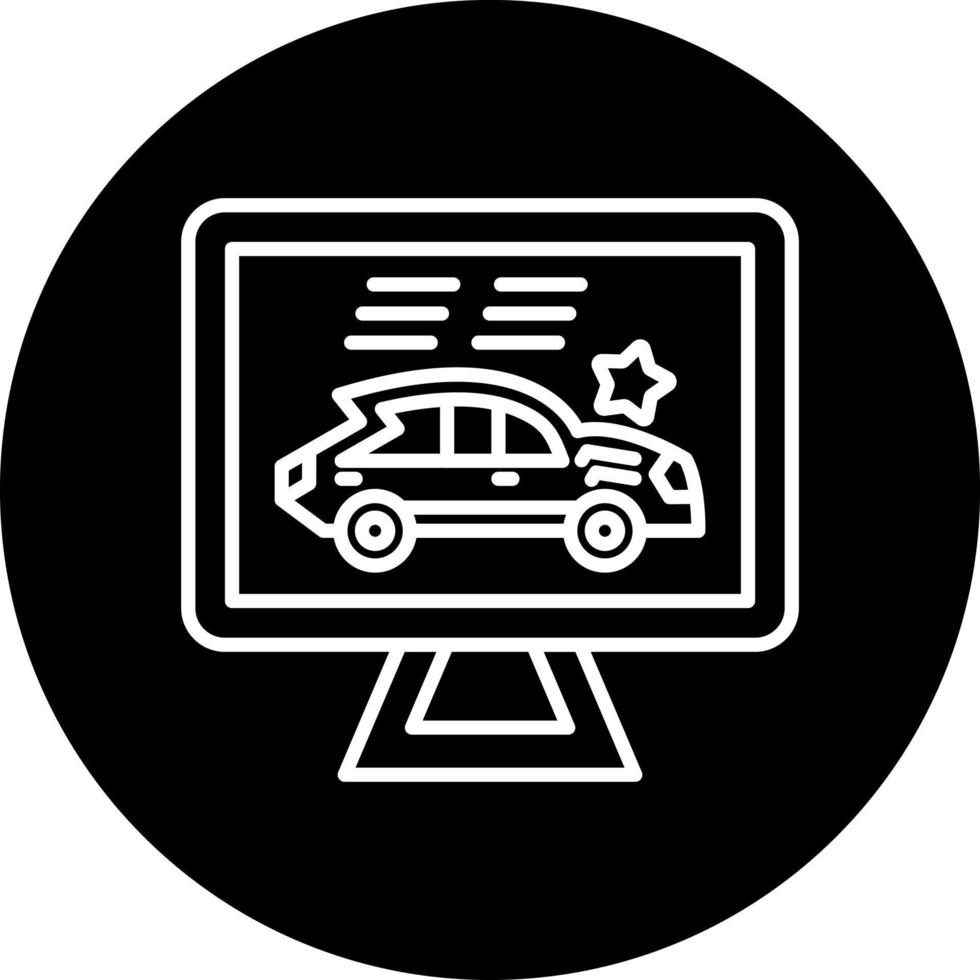 Race Screen Vector Icon Style