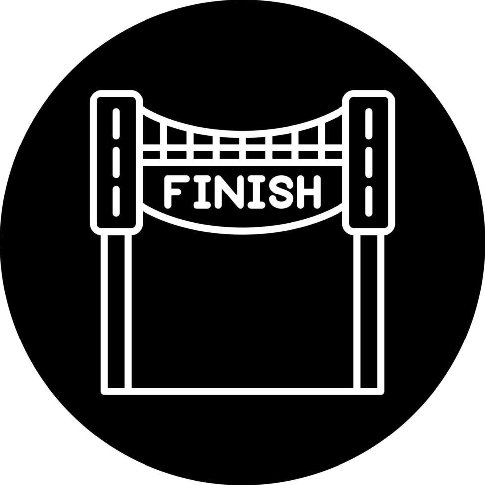 Finish Line Vector Icon Style