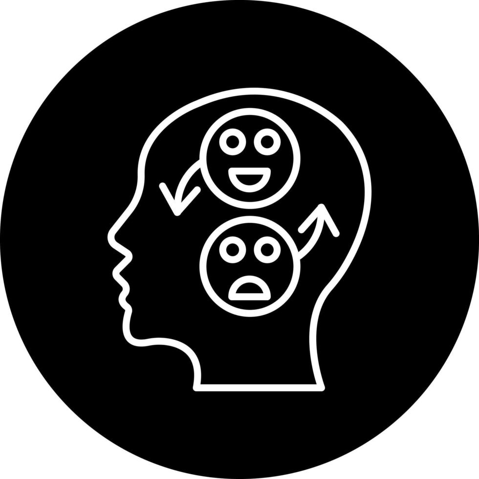 Bipolar Emotion Vector Icon Style