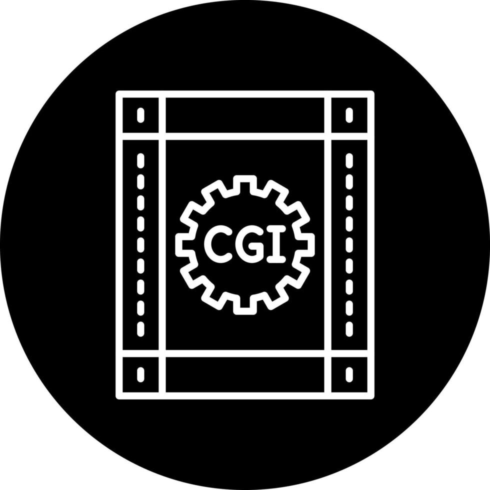 CGI Film Vector Icon Style
