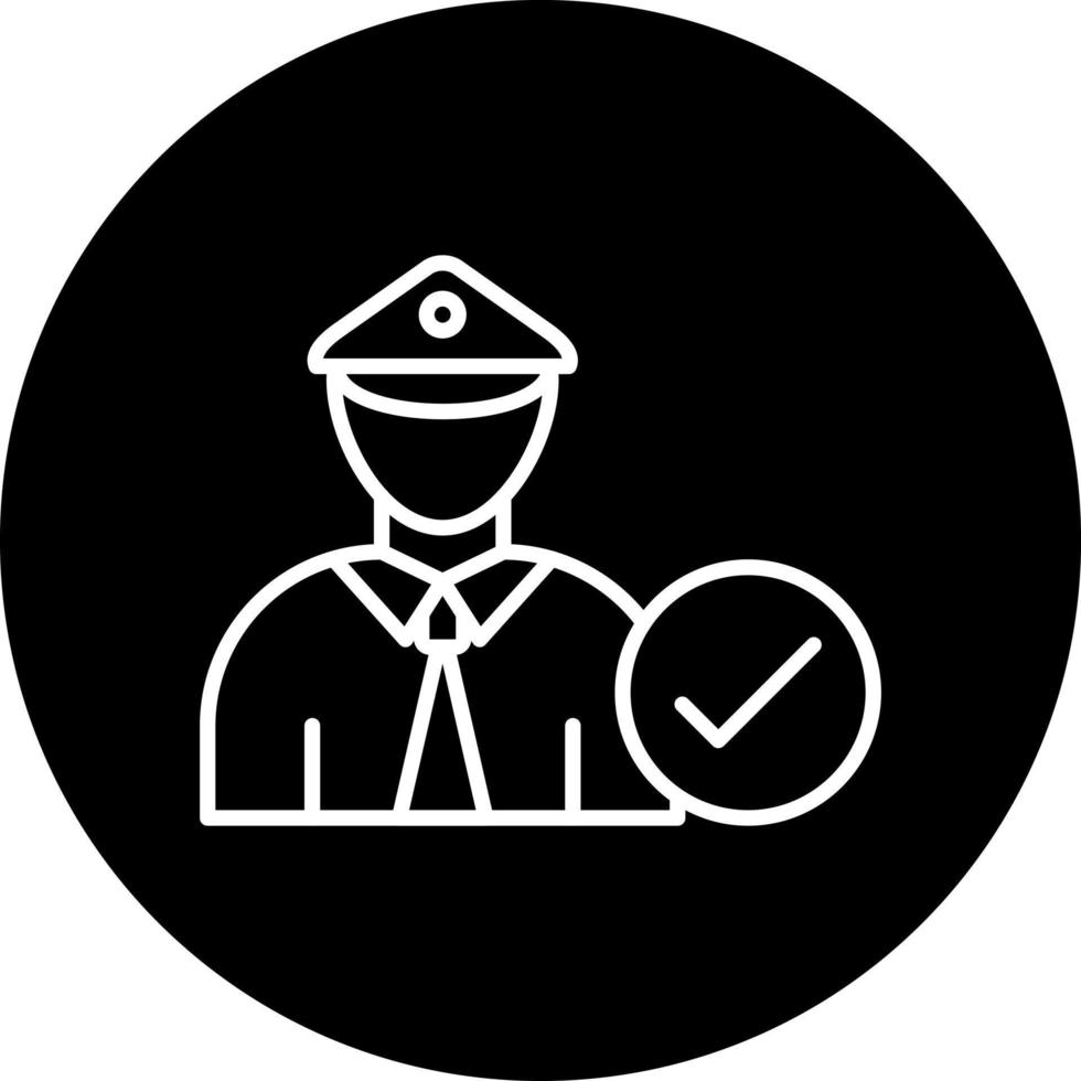 Corrections Officers Vector Icon Style