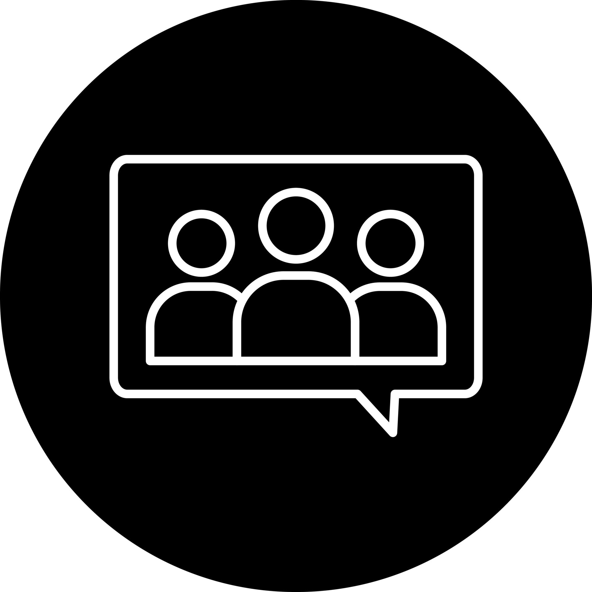 Group Chat Vector Icon Style 22549179 Vector Art at Vecteezy