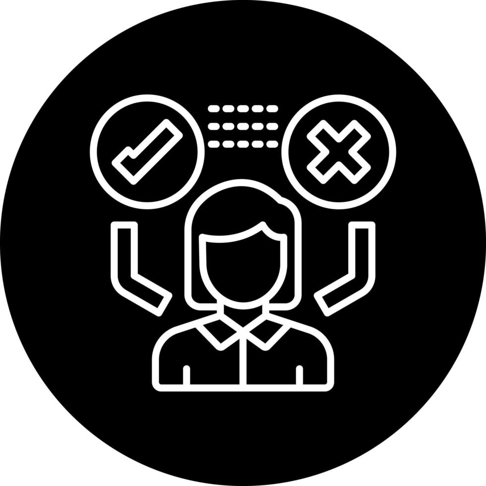 Decision Making Vector Icon Style