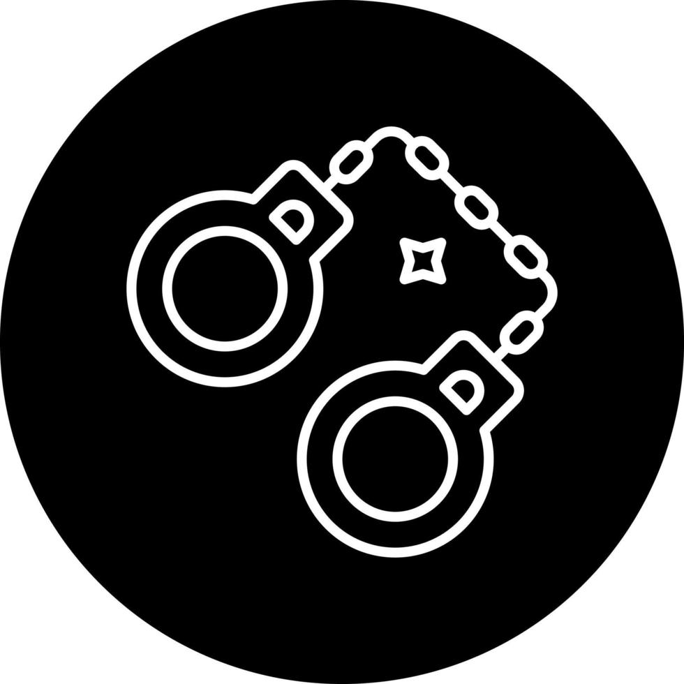 Handcuffs Vector Icon Style