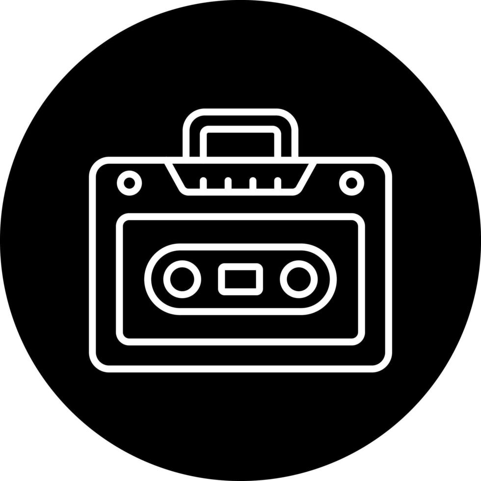 Cassette Player Vector Icon Style