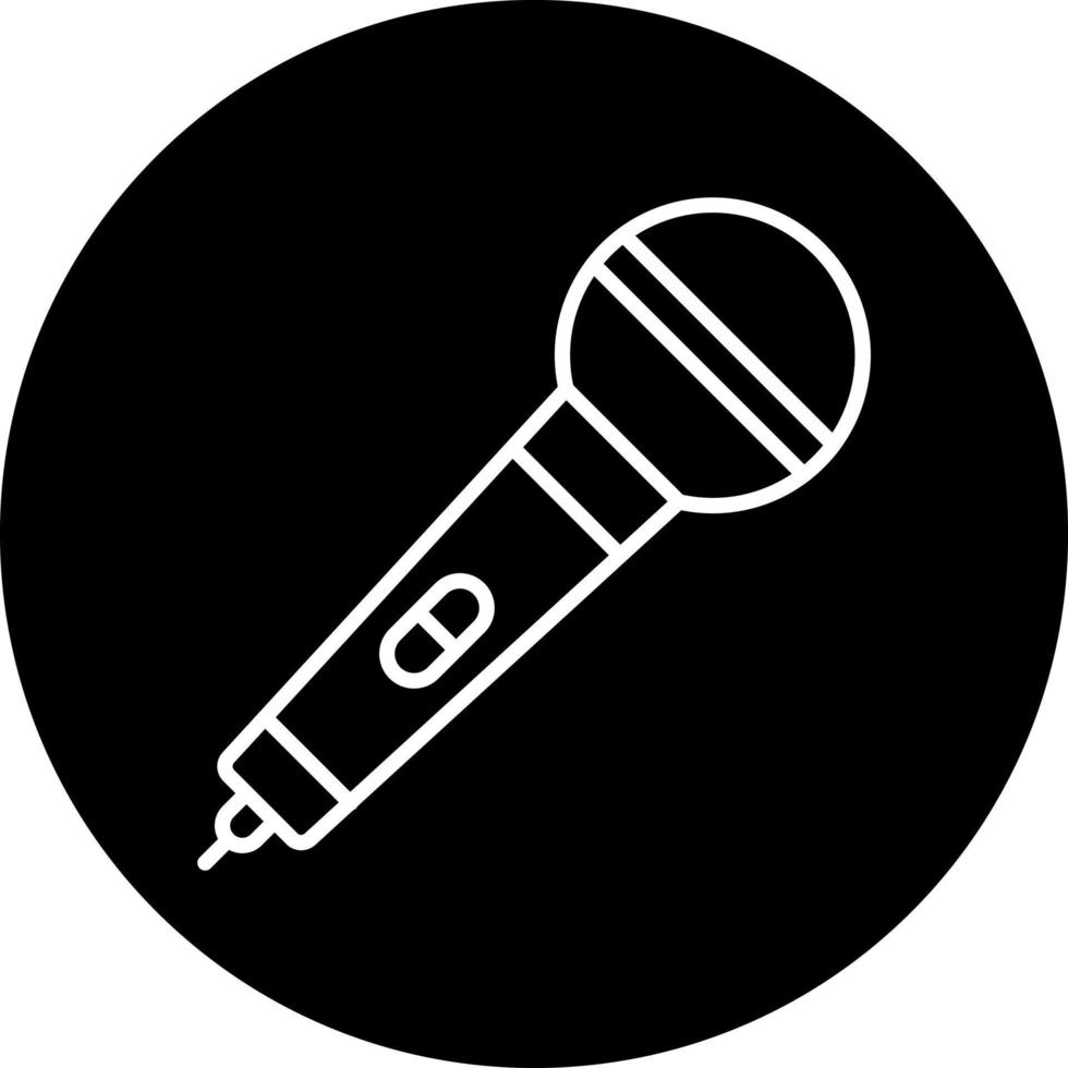 Microphone Vector Icon Style
