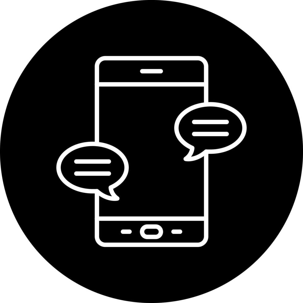 Mobile Messaging Vector Icon Style