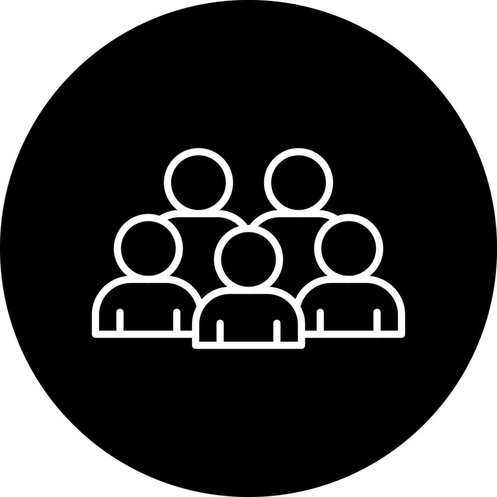 Crowd Vector Icon Style