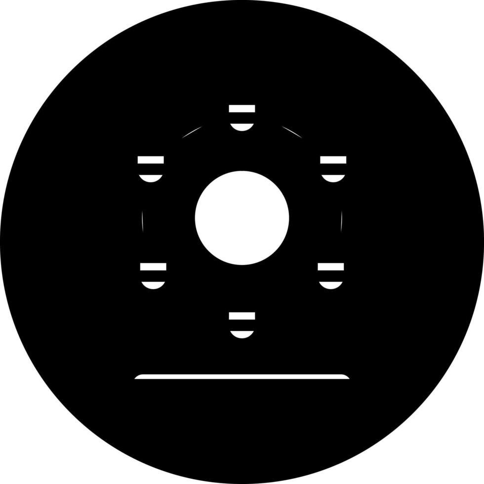 Ferris Wheel Vector Icon Style