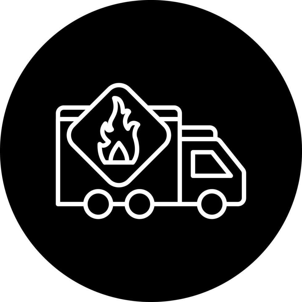 Flammable Vector Icon Style