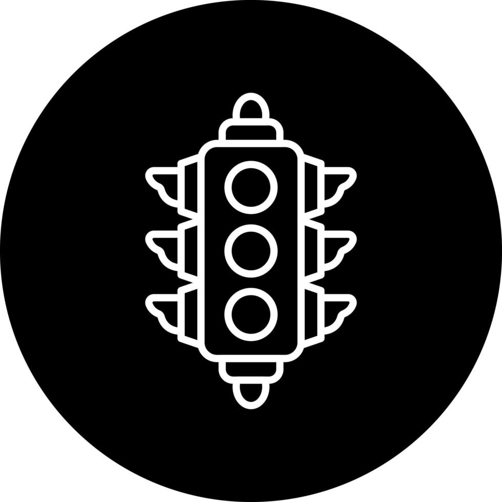Traffic Light Vector Icon Style