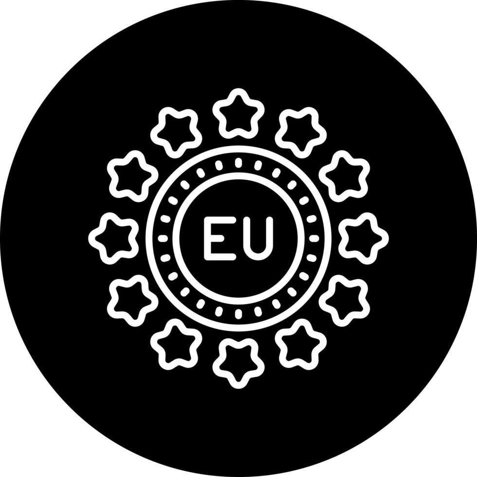 UE vector icono estilo