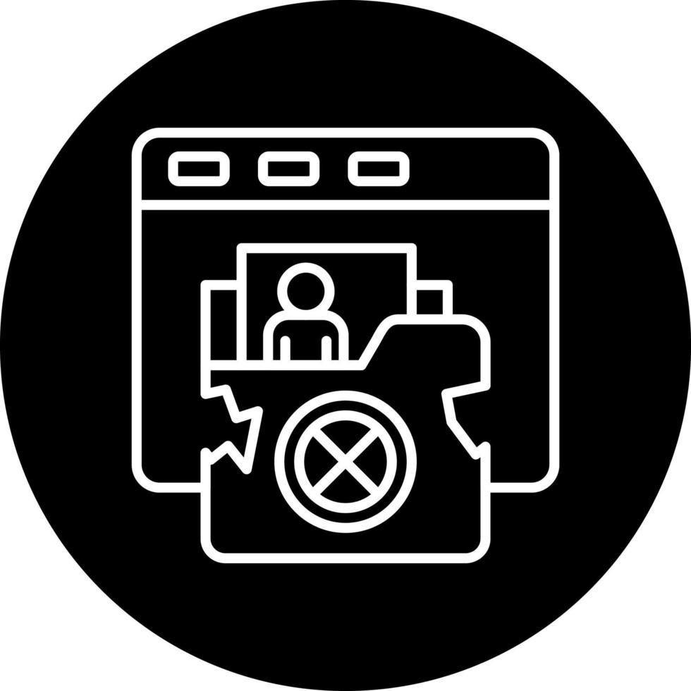 Personal Data Breach Vector Icon Style