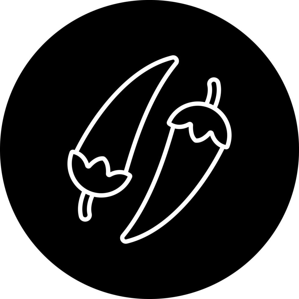 Hot Pepper Vector Icon Style