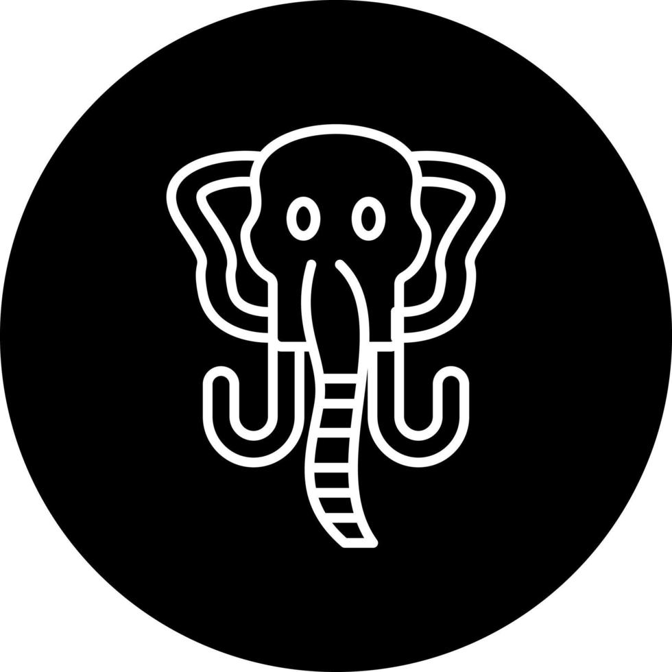 mamut vector icono estilo