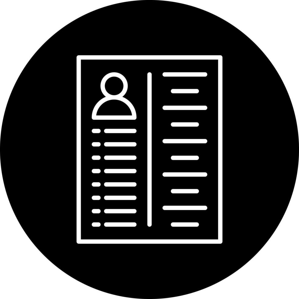 Curriculum Vector Icon Style