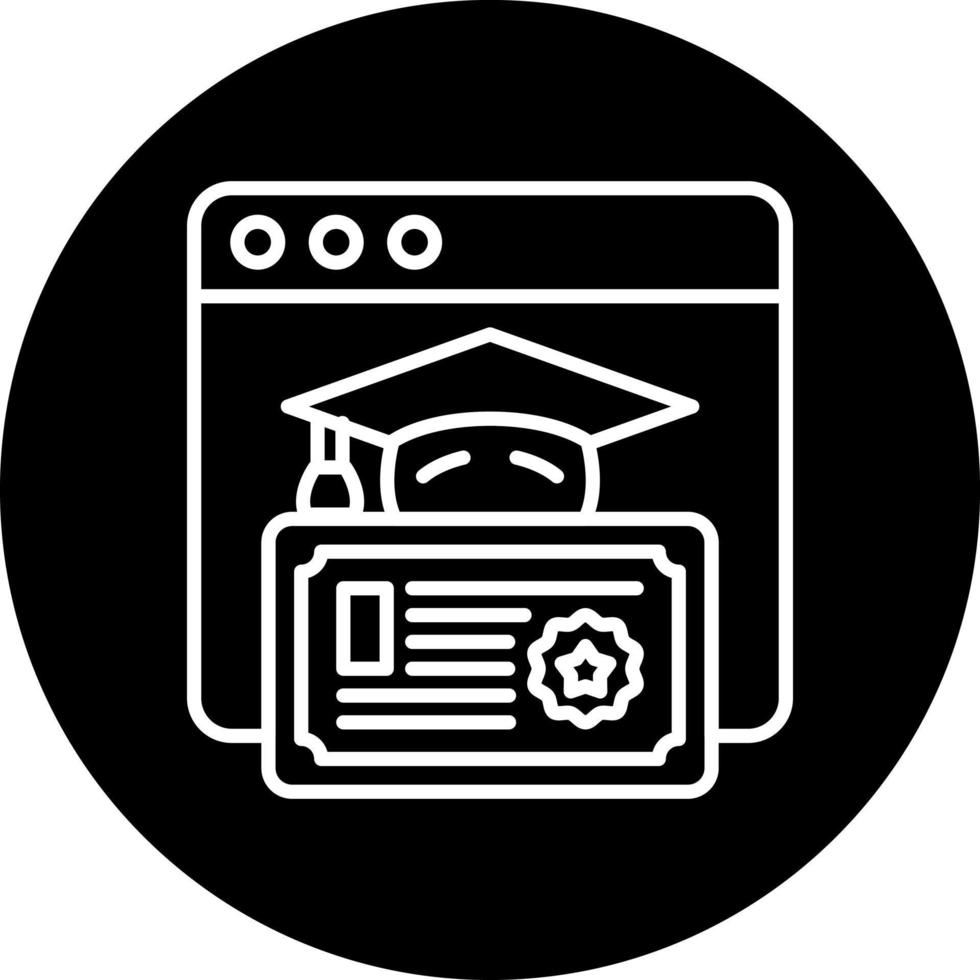 curso vector icono estilo