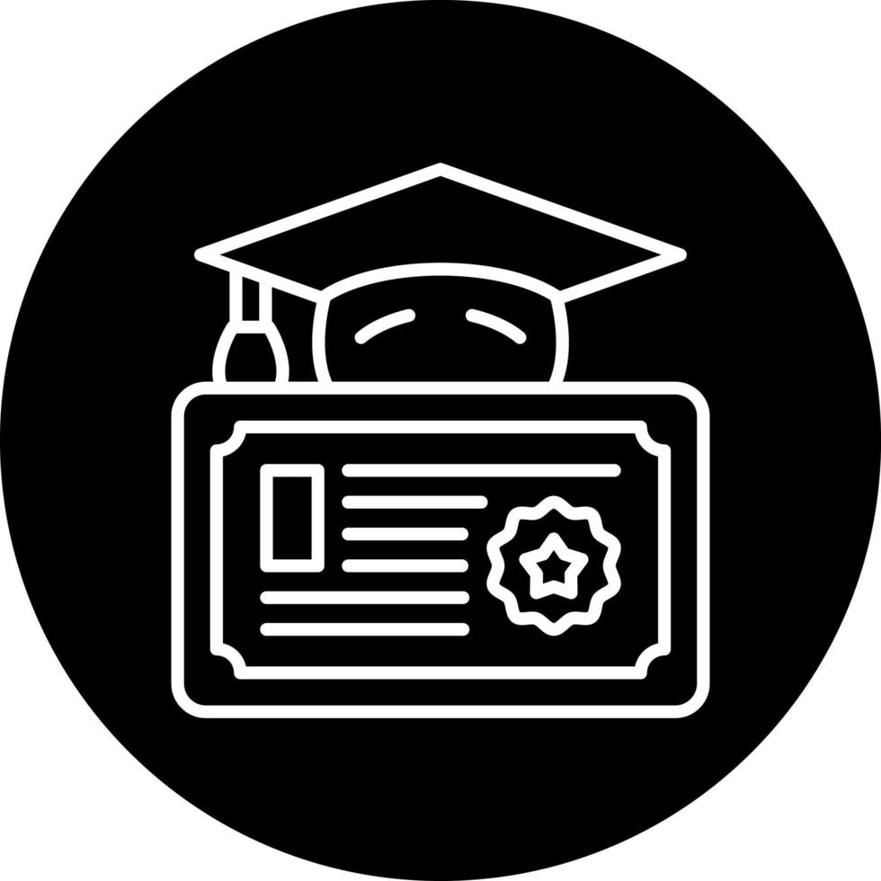 diploma vector icono estilo