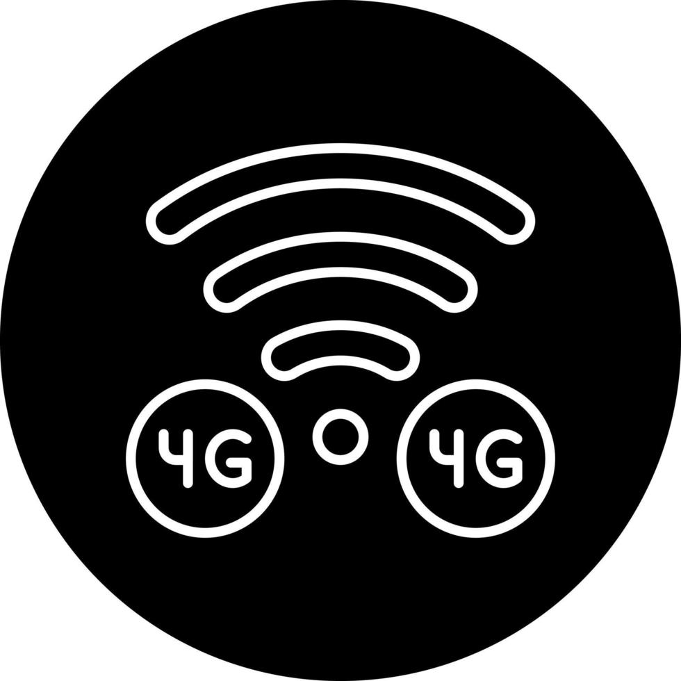 4g vector icono estilo