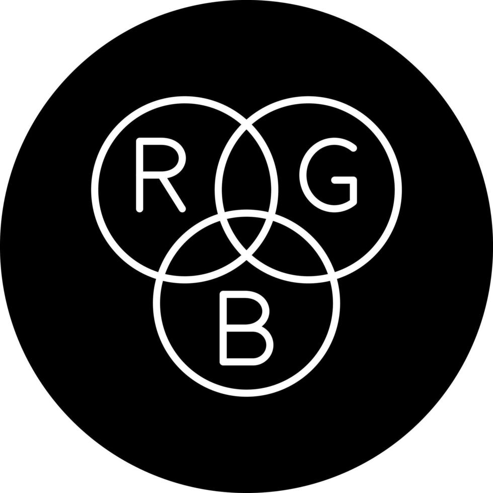 RGB Lighting Vector Icon Style