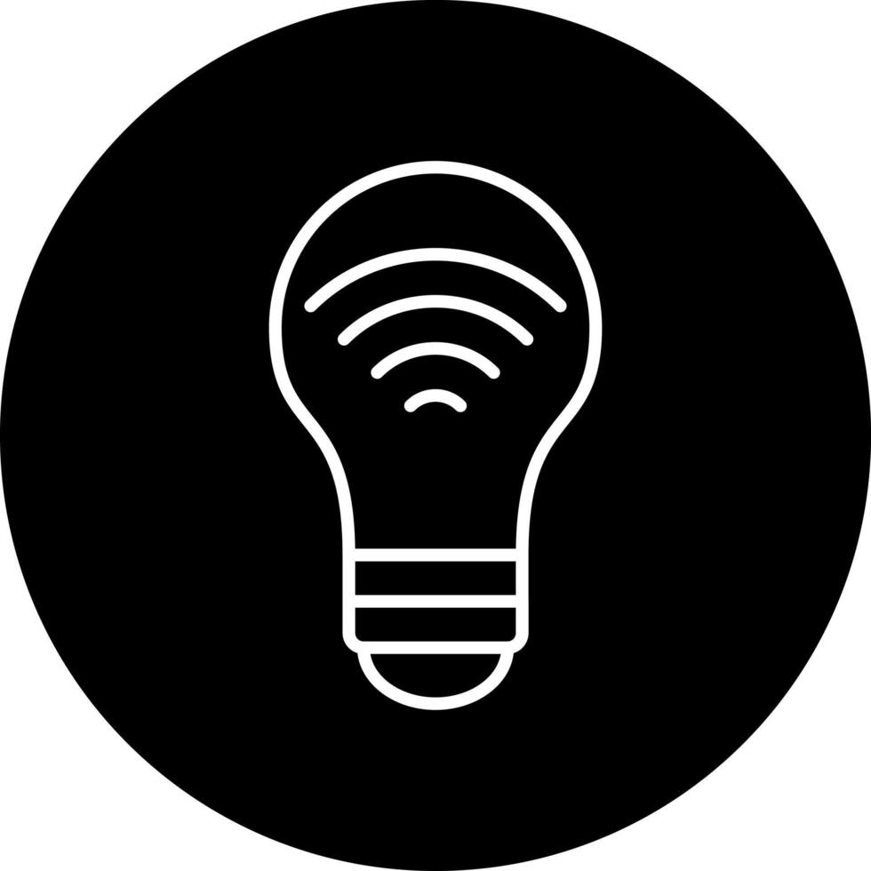 Smart Bulb Vector Icon Style