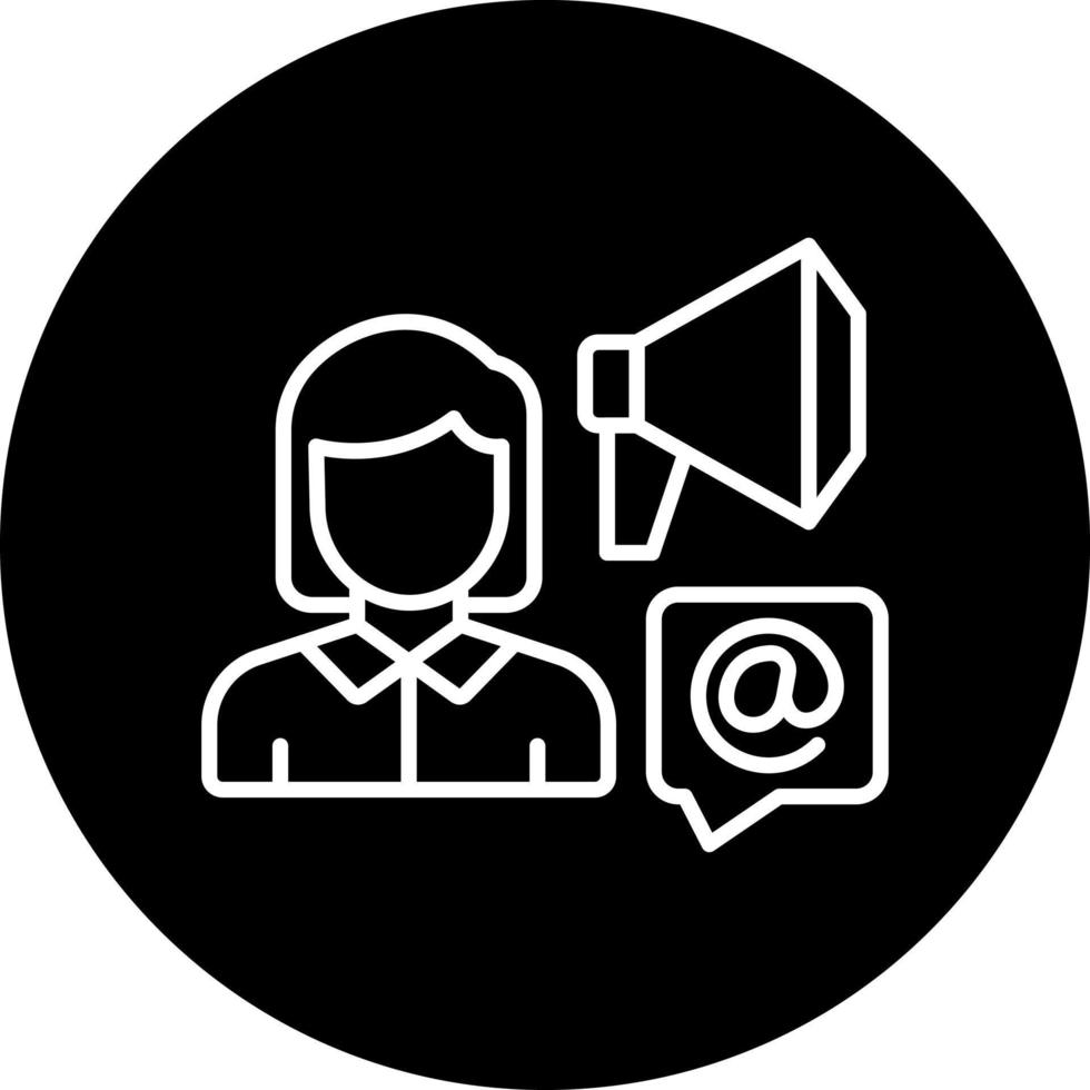 Brand Mentions Vector Icon Style
