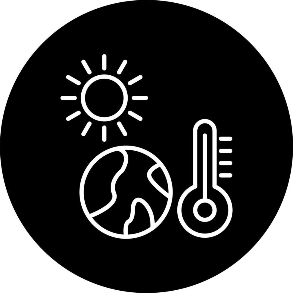 Global Warming Vector Icon Style