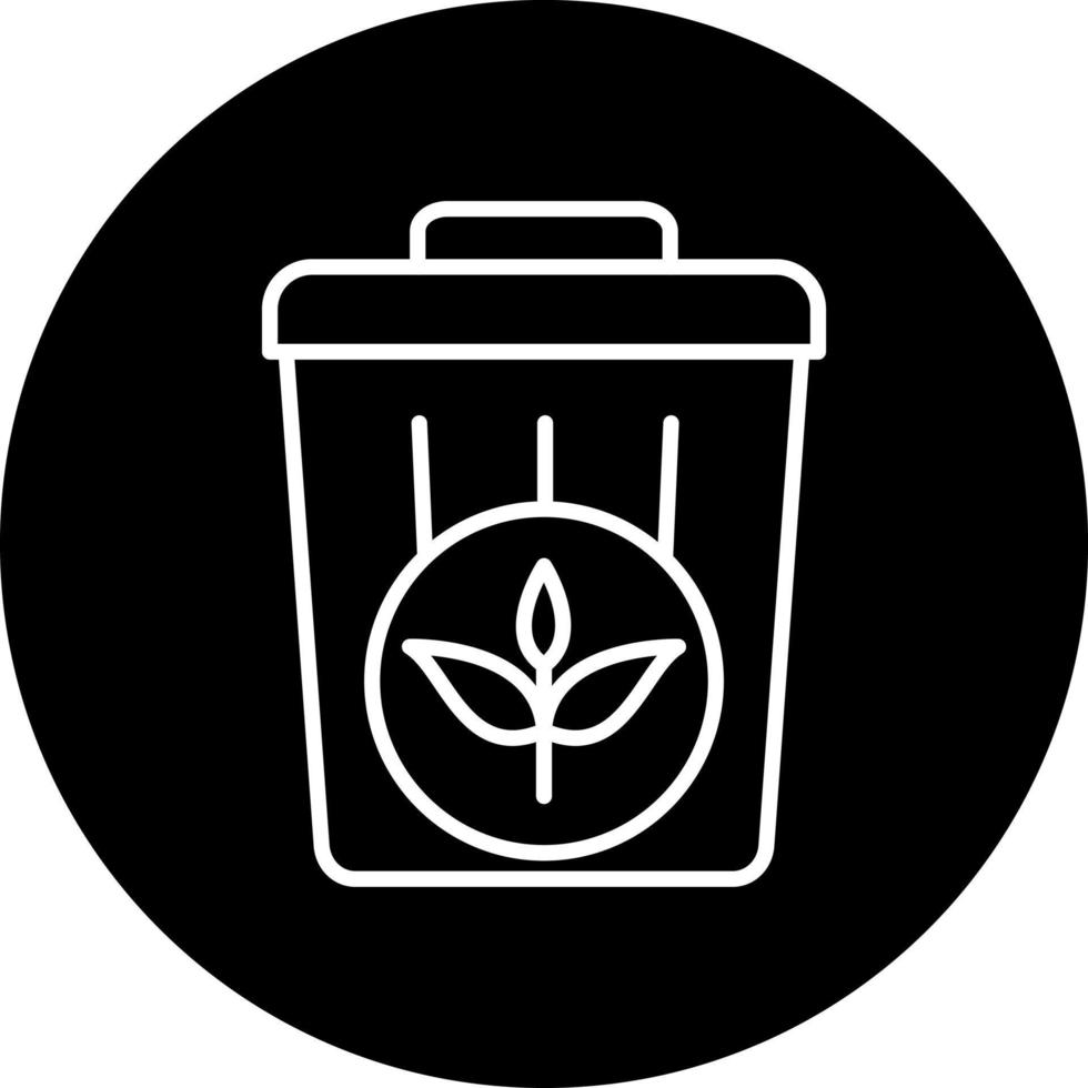 Plant Trash Vector Icon Style