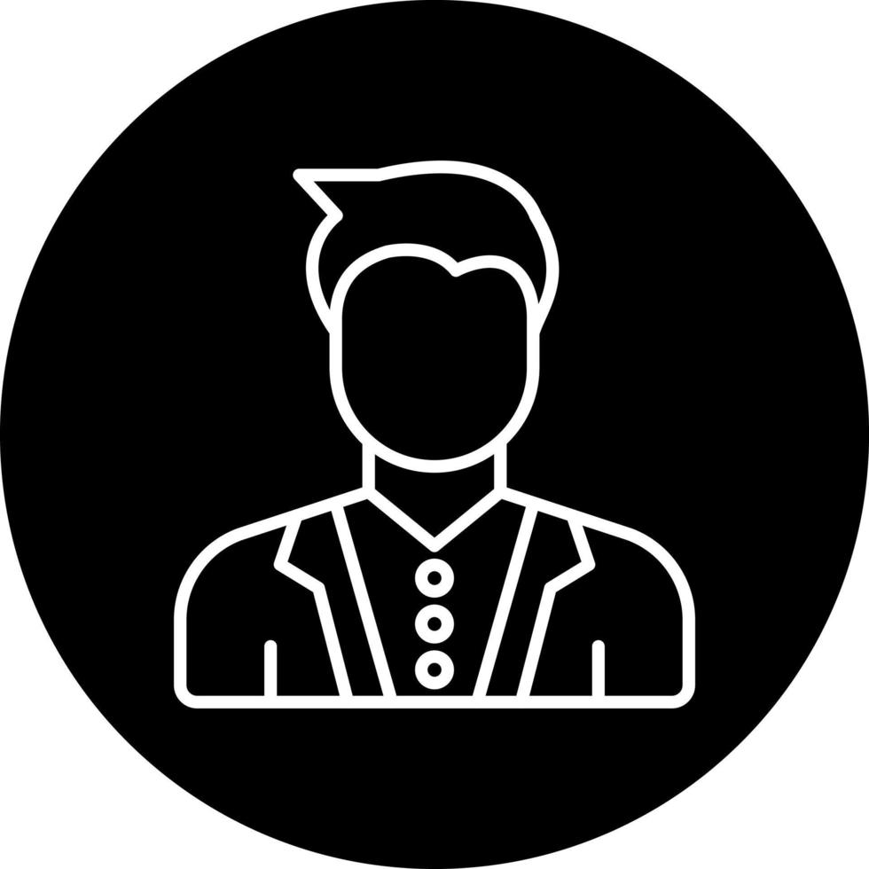 Male Model Vector Icon Style