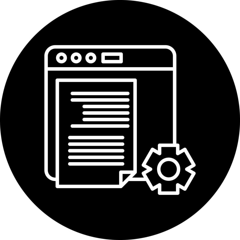 Content Management Syste Vector Icon Style