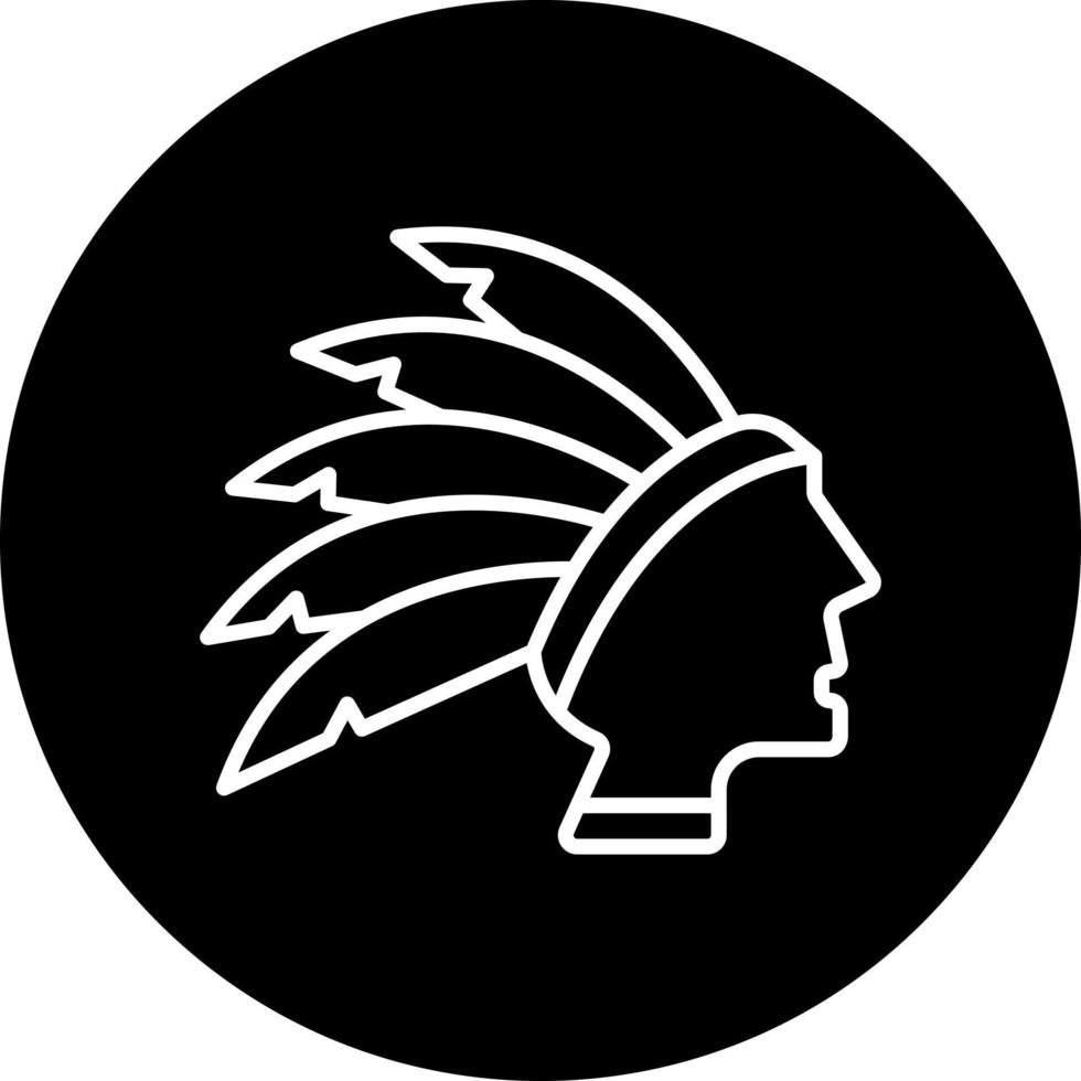 Native Indian Vector Icon Style